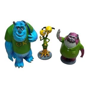 Monsters University Figures Set Sulley Terry & Terri Perry Don Disney Pixar Toys